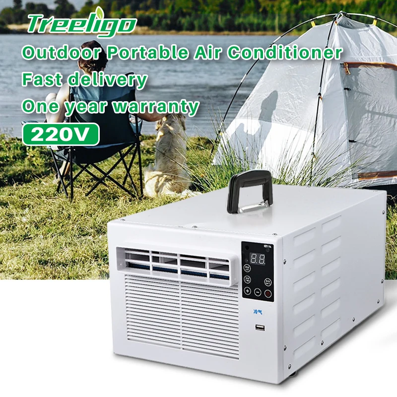 

Treeligo 110V 220V Portable Air Conditioner Cooling&Heating Air AC Unit with Screen Display For Indoor Outdoor &Vehicle New