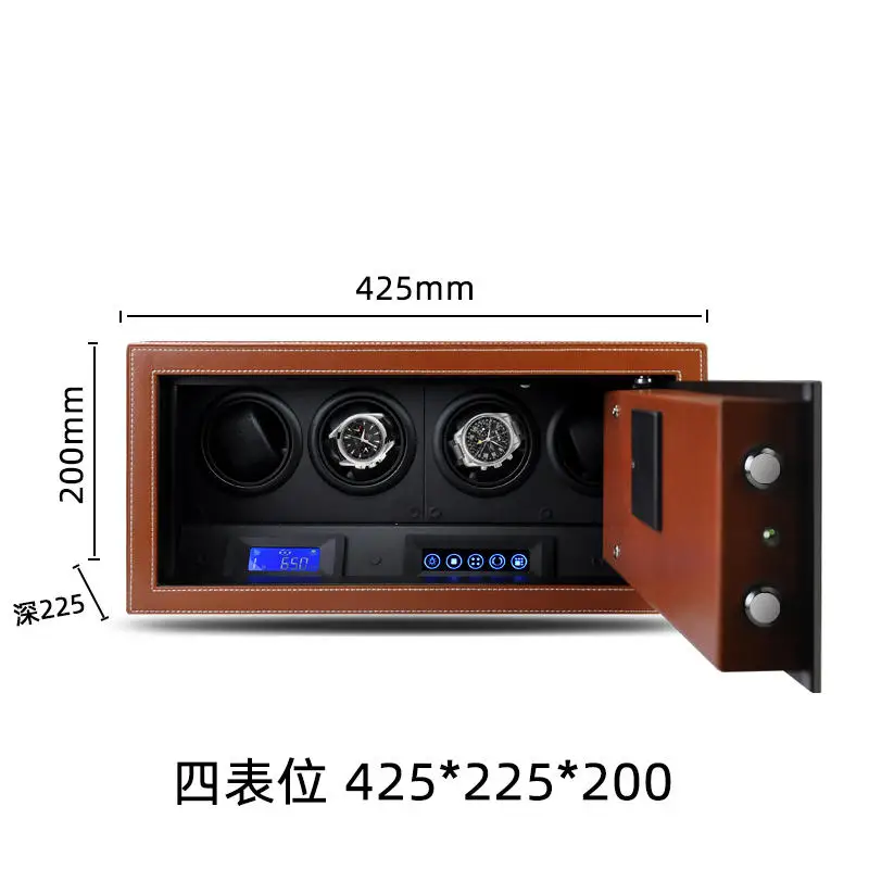 Automatic Watch Winder Safe Box Carbon Fiber Double Watch Winding Box Quiet Motor Storage Display Case Mechanical Watches Boxes