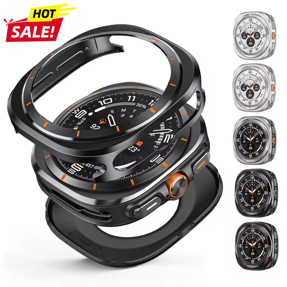 

Защитный чехол из алюминиевого сплава для Samsung Galaxy Watch Ultra 7 47 мм, чехол для SAMSUNG ULTRA 2025, аксессуары для защиты экрана