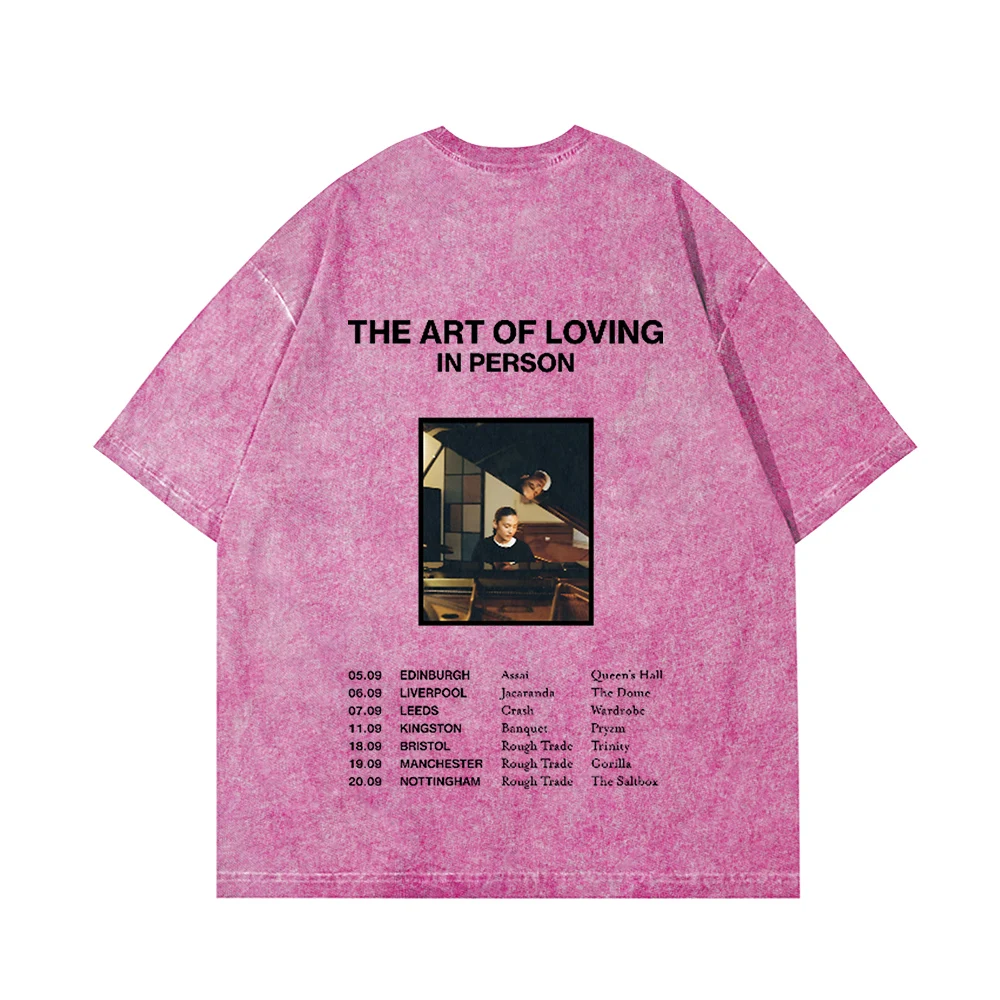 

Футболка Olivia Dean Tour из хлопка с эффектом винтажной стирки, с круглым вырезом и короткими рукавами