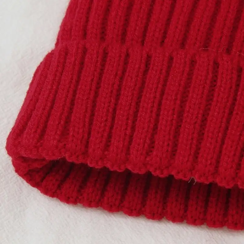 

E06f Зимний теплый детский капля мех мяч для помпона детские девочки мальчики вязаные шляпа с твердым цветом