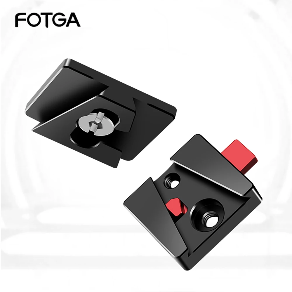 

FOTGA Universal Portable V Port Battery Mount QR Board Quick Release Plate DSLR Camera Stabilizer Tripod Photography Accessories