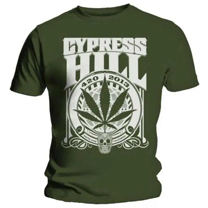 

Мужская футболка Cypress Hill 420 2013, XX Large, хаки