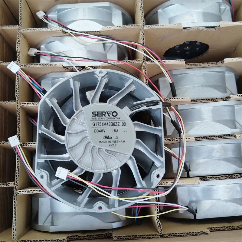 SERVO G1751M48B8ZZ-00 DC 48V 1.80A 172x150x51mm 4-Wire Server Cooling Fan