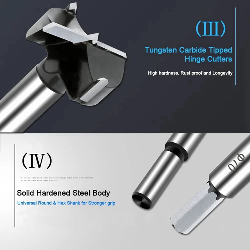 2-1/2 Inch Carbide Drill Bit, Carbide Drill Bit for Hardwood, Woodworking Drill Bit for Wood Plywood Plastic-A33R