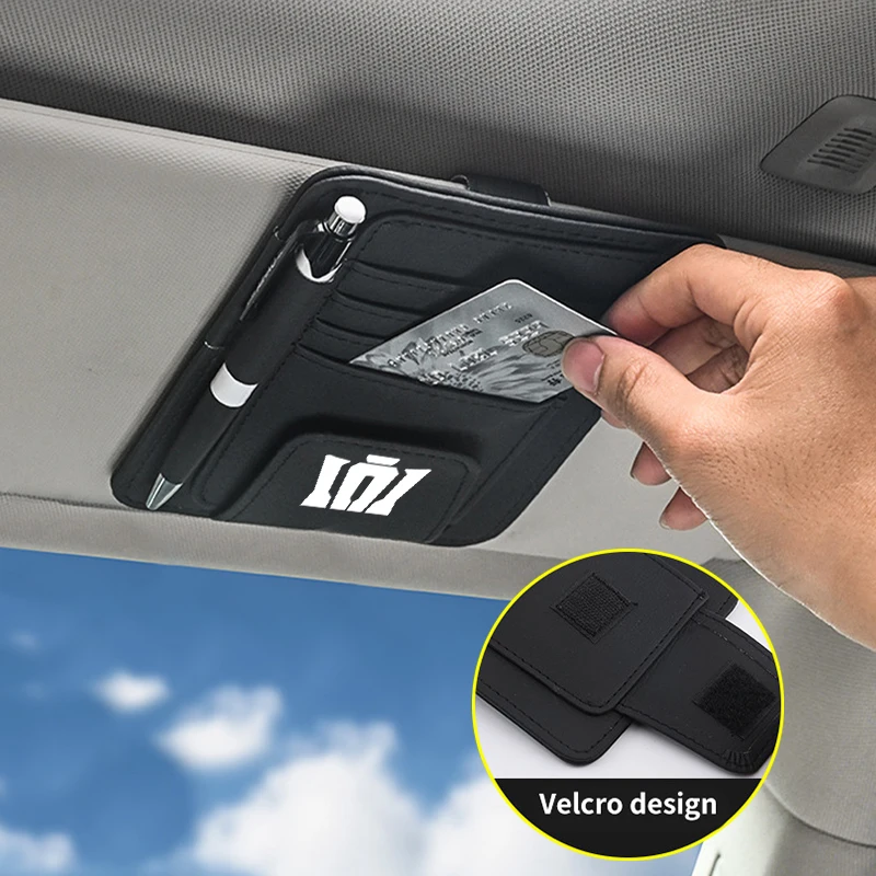 

Автомобильный солнцезащитный козырек-органайзер, коробка для очков, держатель для карт, карманы для хранения для Toyota Crown Prius Izoa Reiz Corolla YARIS L Auris C-HR