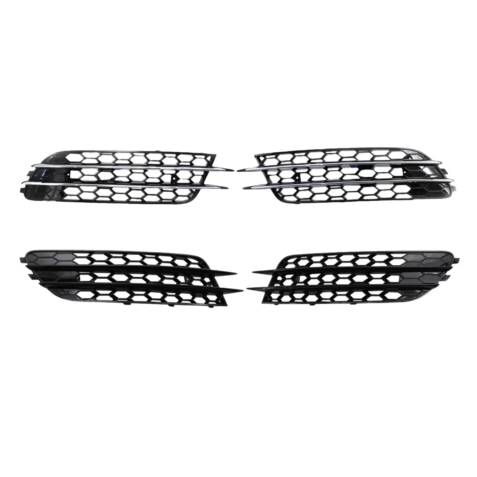 Front Lower Bumper Grilles 4G0807682 4G0807681 Fog Light Grille for Audi A6 C7