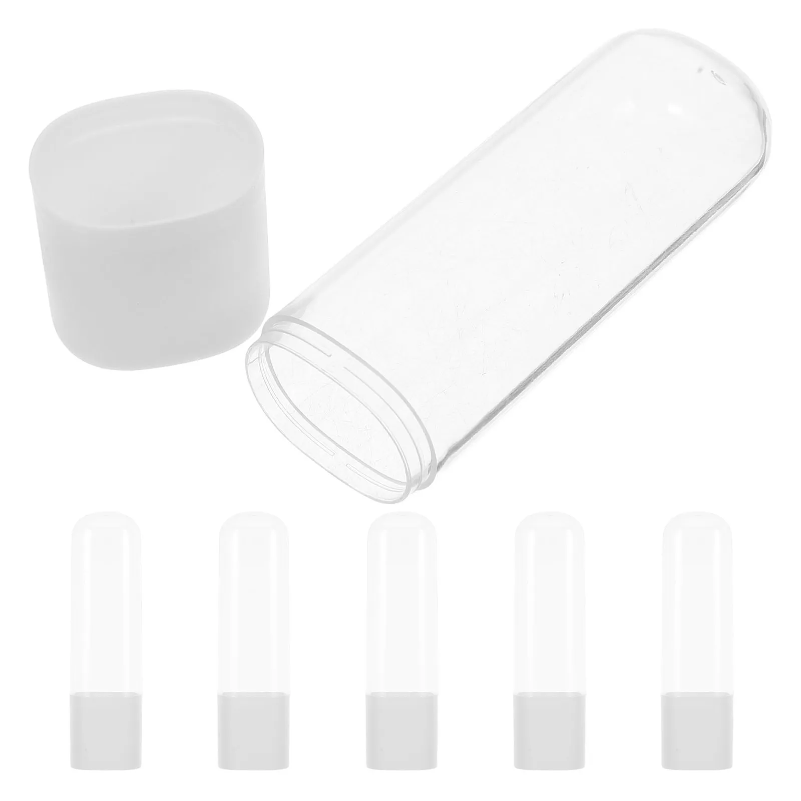 

6Pcs Water Flosser Tip Case Portable Slim Travel Organizer Dustproof Oral Irrigator Nozzle Storage Box Dental Care Accessories