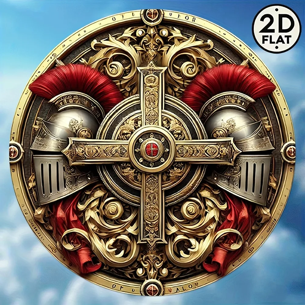 2D Flat Medieval Badge Metal Sign - 8