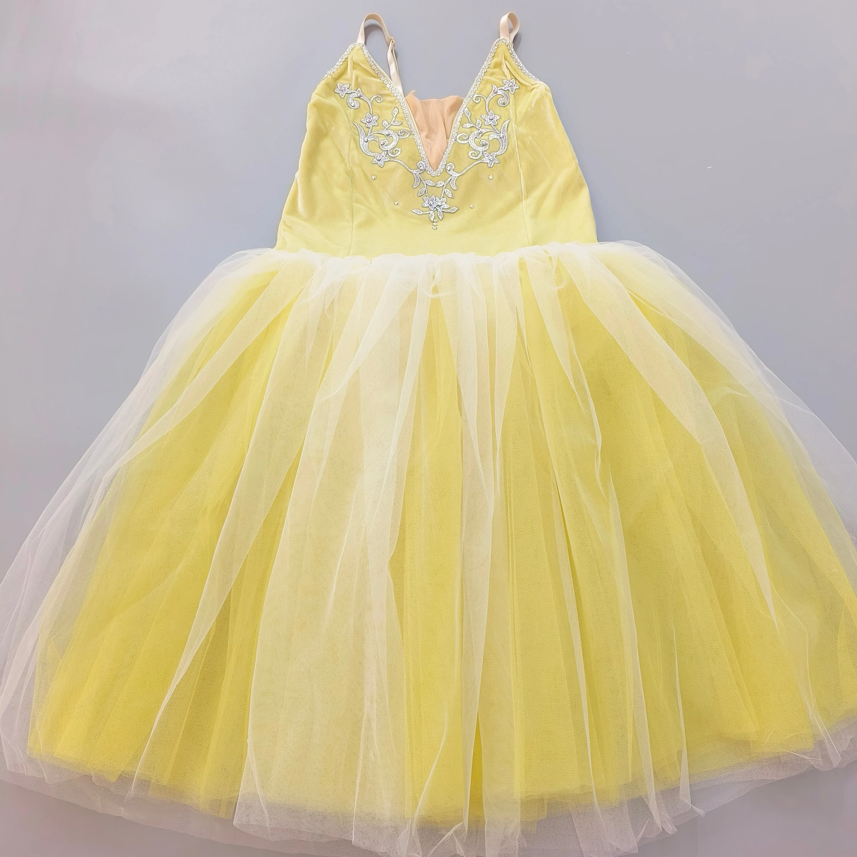 

yellow Ballet Dress Girls Adult Women Kids Long Ballet Swan Lake Ballet Costume Ballerina Performance Dance Outfit Ballerina