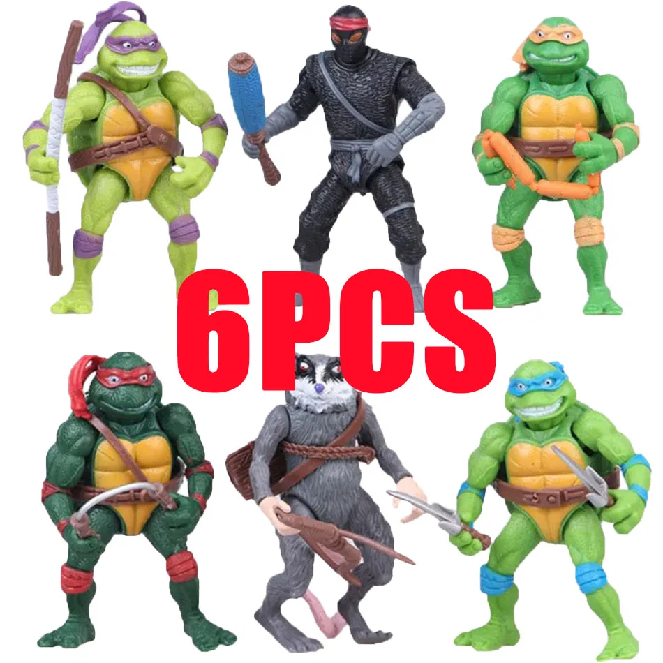 شخصية أكشن أنمي TMNT ، ألعاب أطفال ، ديكورات مكتبية ، زخرفة سيارة ، 4: 8
