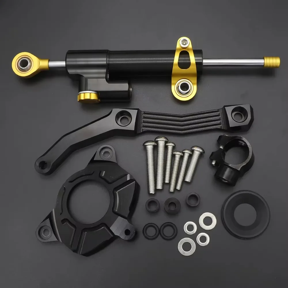 2010 2011 2012 2013 المثبط عدة CNC دراجة نارية استقرار التوجيه المثبط تصاعد قوس دعم كيت لكاواساكي Z1000 Z 1000 #4