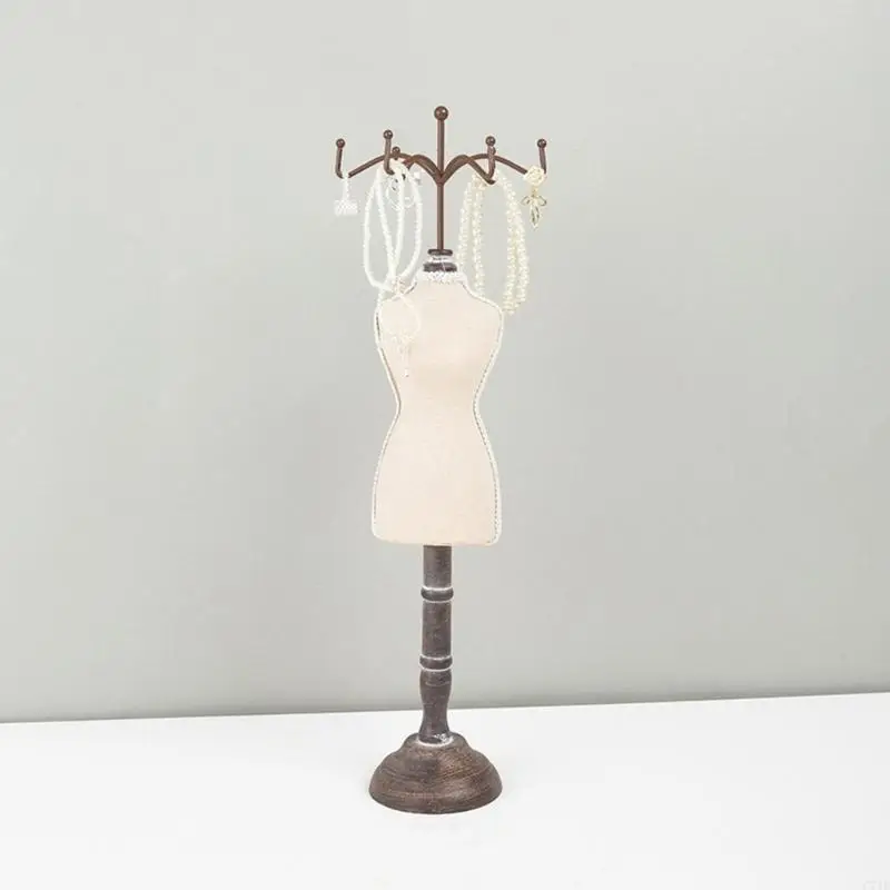 Elegant Design Velvets Covered Base Jewelry Holder Quick Setup Suitable for Home Decorating and Jewelry Exhibition