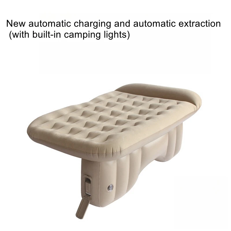 Automatic Car Inflatable Air Mattress Rear Seat Sleeping Mat Travel Camping Bed For Sedan Vehicle Rest Use