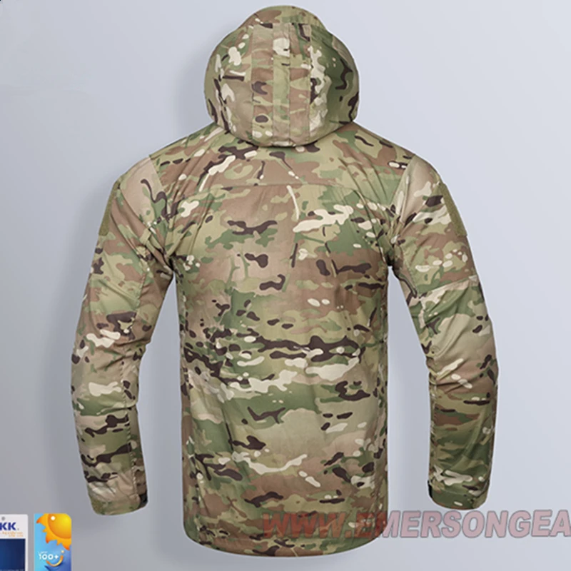 Chaqueta táctica Falco ligera impermeable cortavientos con capucha - imagen 4