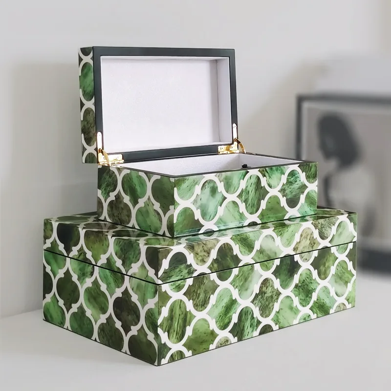 

Luxury Jewelry Box Large Jewelry Display Case Necklace Ring Storage Boxes Lady Earring Bracelet Organizers Containers Gifts