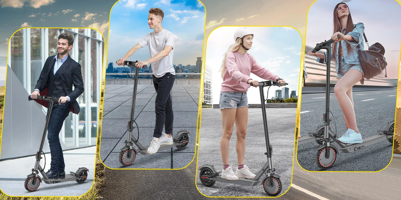 AOVOPRO LB10 Elektroroller 10 Zoll Leistungsstarker Motor 42V 10,5Ah 35KM Reichweite mit Stoßdämpfung Doppelbremsen Smart APP E-Scooter – Detail 9