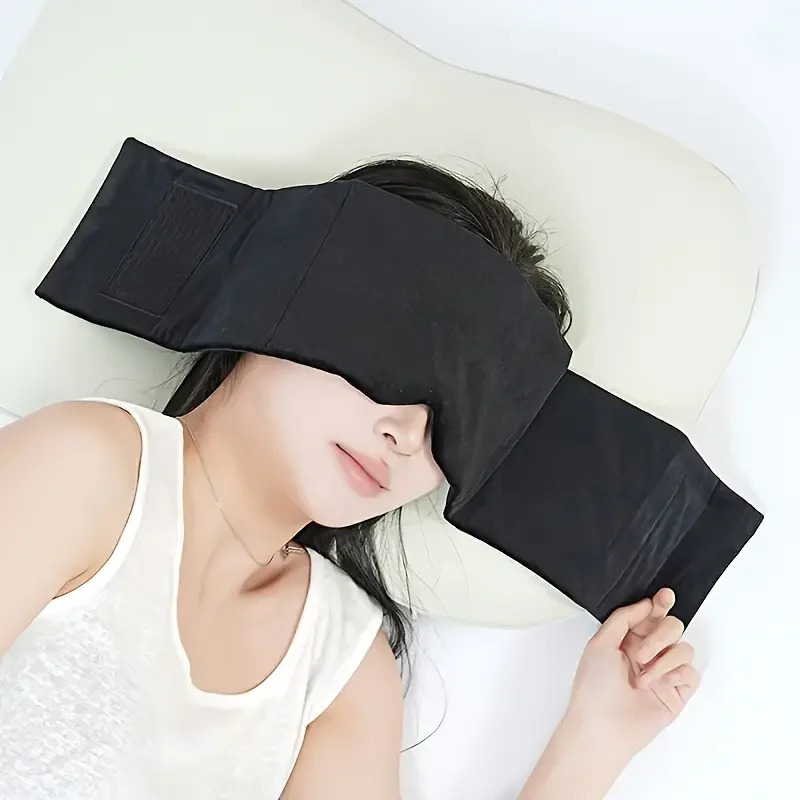 

Утяжеленная гравитационная маска для глаз, удобная светоблокирующая повязка на голову для глубокого сна, снятие стресса, подарок для мужчин и женщин