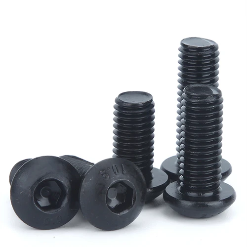 Imagen 2 del producto 10 Uds 3/16 1/8 5/32 1/4 3/8 5/16 4 #6 #8 #10 #10,9 Grado de aleación de acero angloamericano botón estándar cabeza redonda tornillo con cabeza hexagonal tornillo Allen