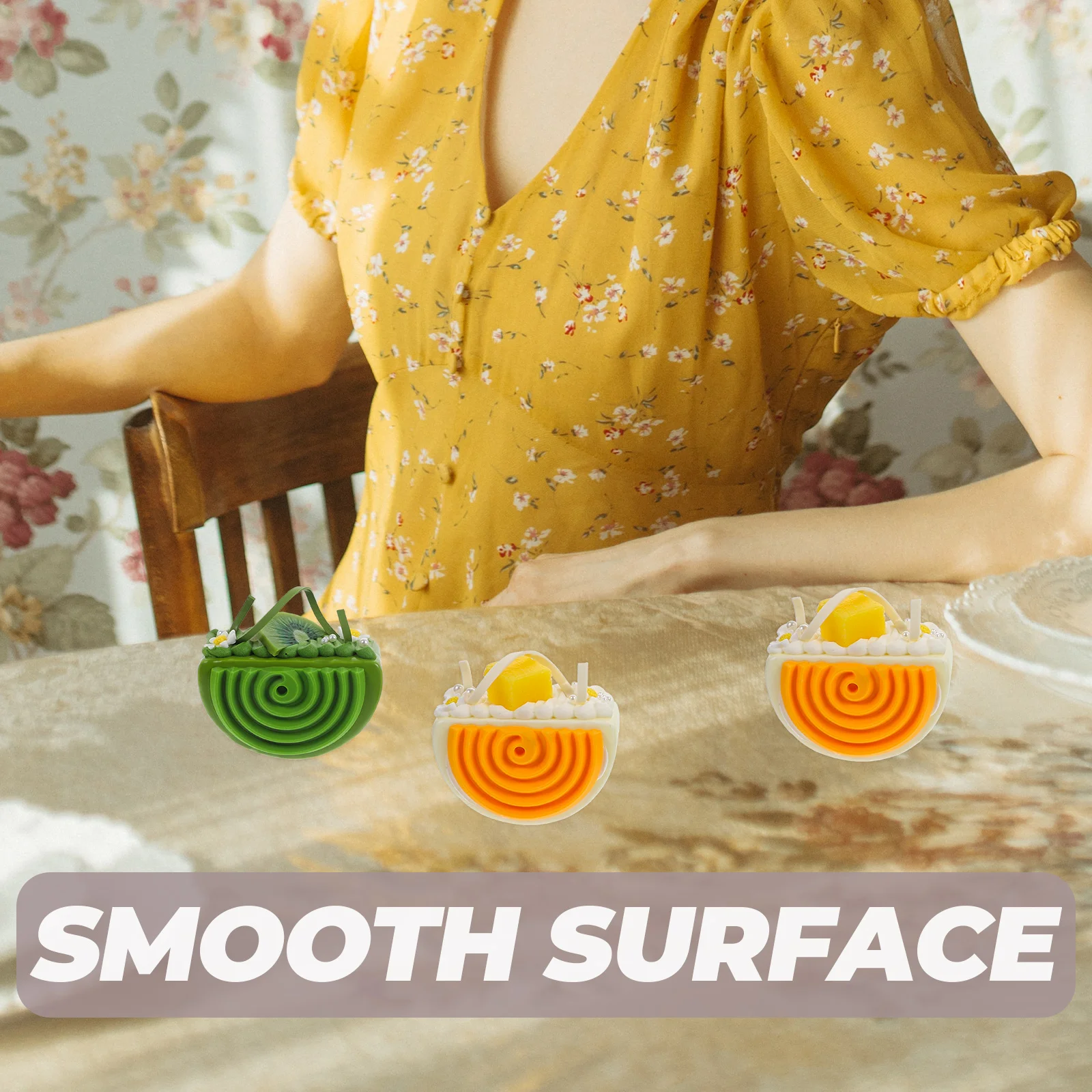 

6pcs Simulation Props Fake Mousse Decor Photo Props Faux Cake For Home Bakery Shop Display Teaching Lifelike Dessert