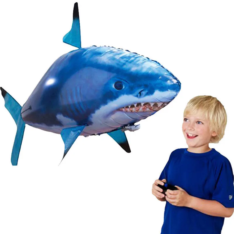 2023 Remote Control Shark Balloons Inflatable Flying Shark Helium Balloon For Boys And Girls Birthday Gift Hot