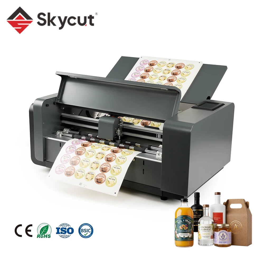 Skycut A3MAX7 A3+ Digital Brushless Servo Motor Automatic Feeding Sheet Graph Plotter Die Cutting Machine