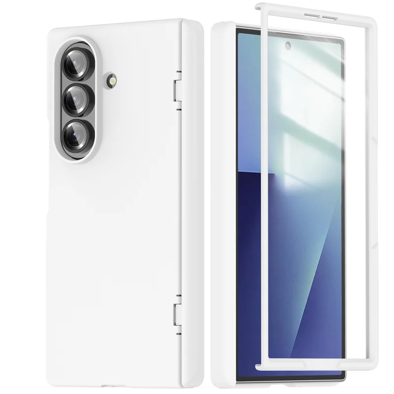 

Hinge Screen Protect Film Rotate Bracket Case For Samsung Galaxy Z Fold7 For MagSafe Magnetic Wireless Charging Shockproof Cover