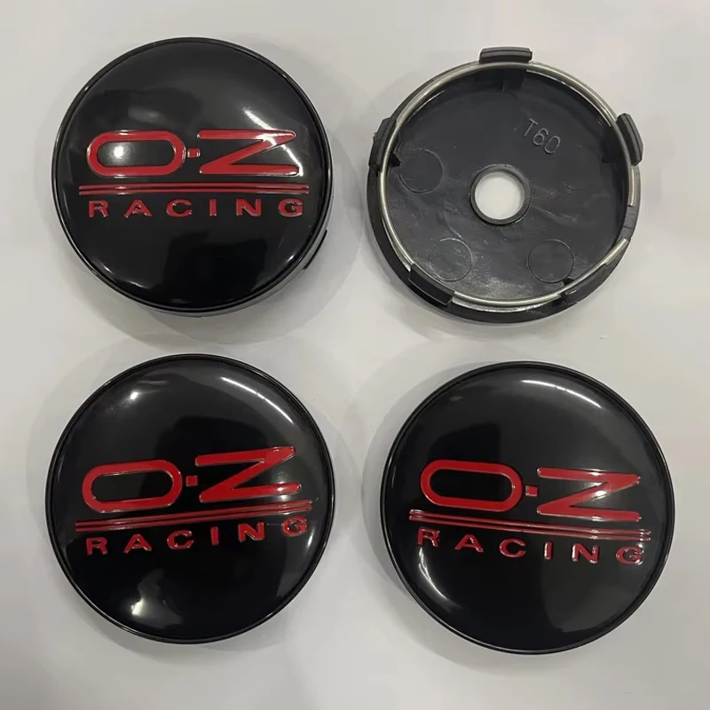 4 Stück 60mm OZ Racing Auto-Radnabenkappen Auto-Emblem Abzeichen Logo Radnabenkappen-Etikett Auto-Styling Auto-Zubehör – Detail 5