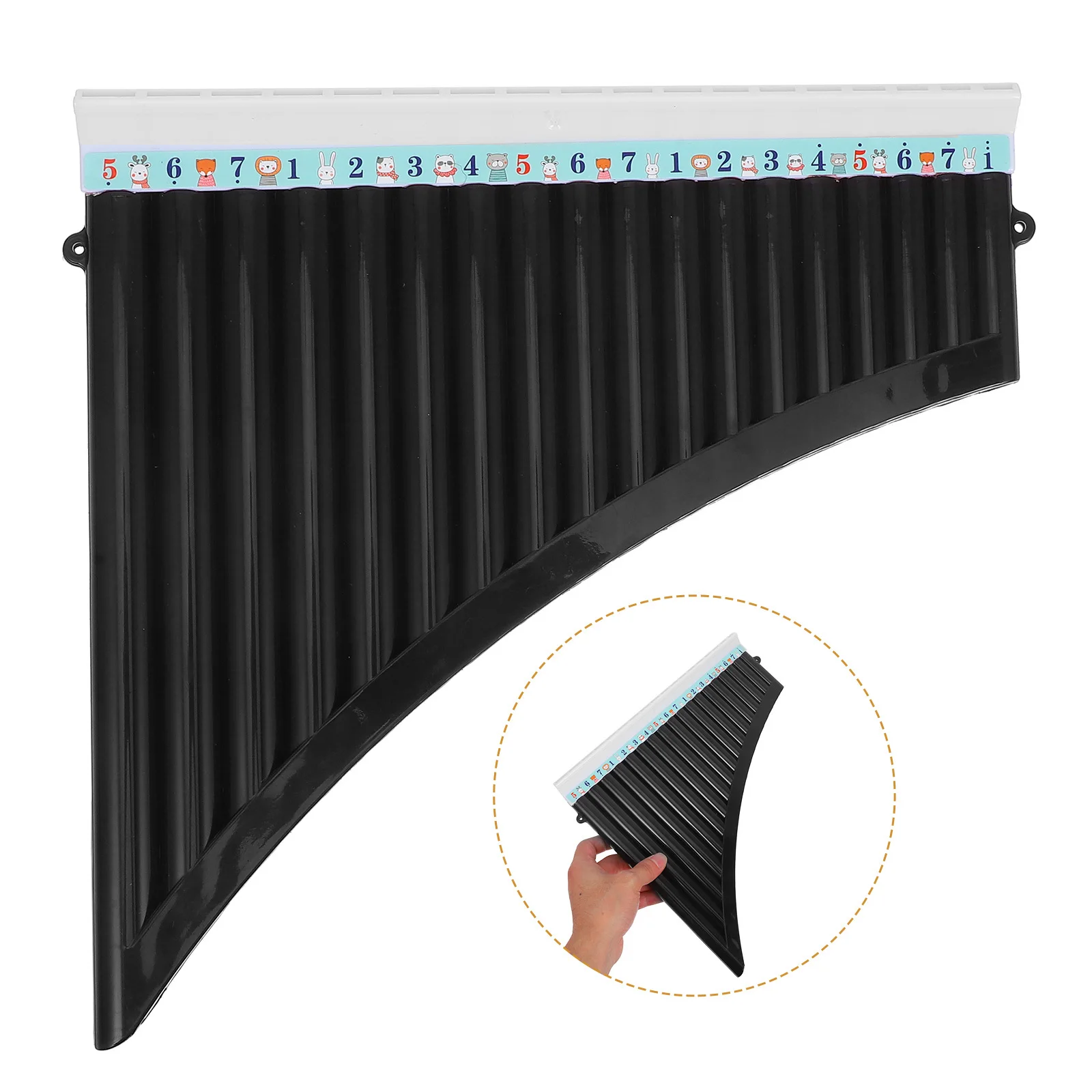 

18 Pan Flute Key C Portable Design Smooth Finish Versatile Practice Instrument for All Ages Pan Flute Instrument