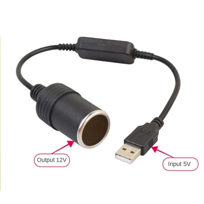 

USB Male to Female Cigarette Lighter Adapter 5V 2A Car Electronics Accessory - USB to 12V Cigarette Lighter Socket Converter