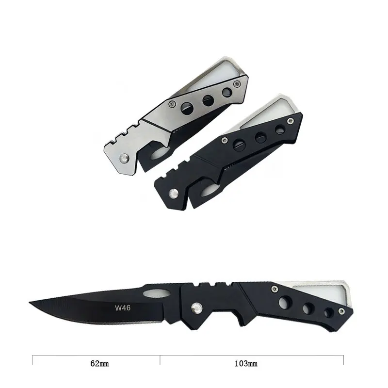 1 pz Mini coltello pieghevole multifunzione da esterno frutta campeggio coltello da sopravvivenza all\'aperto coltello da sopravvivenza e autodifesa