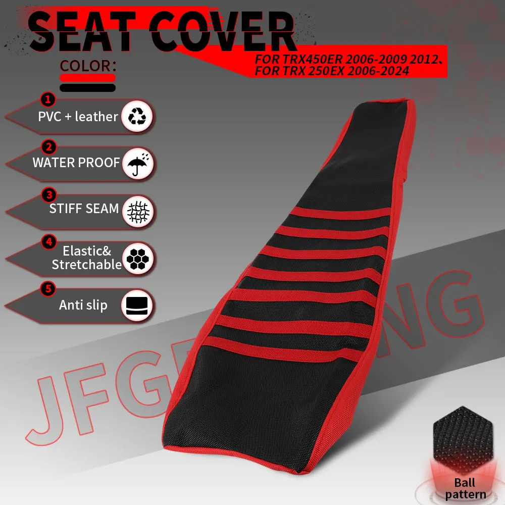 

Seat Cover Motorcycle Accessories Waterproof Seat Cushion Cover For Honda TRX 450ER 2006-2009 2012 TRX 250EX 2006-2024 PVC