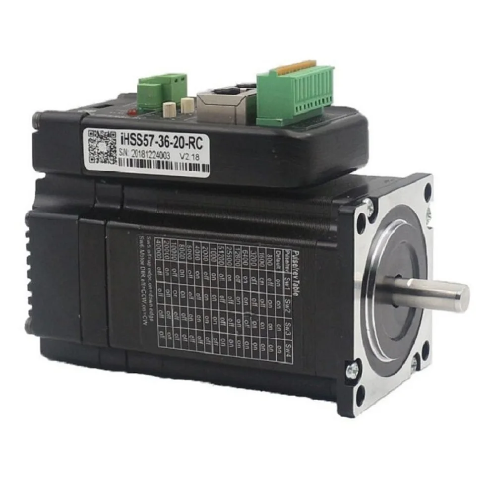 IHSS57-36-20-RC CNC JMC Original CNC Machine 2-Phase Nema 23 2Nm 4.5A Integrated CANopen RS485 CANbus-RTU Stepper Motor