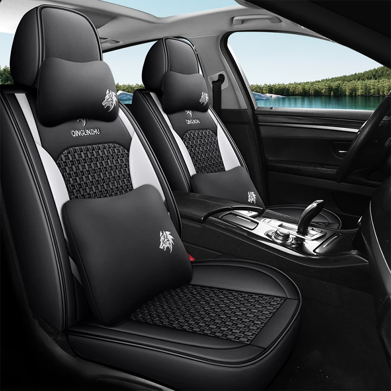 

5 Seats High-end Ice Silk Car Seat Cover For KIA Sportage Optima Rio Niro Soul Ceed Cerato Forte Spectra Opirus Auto Protector