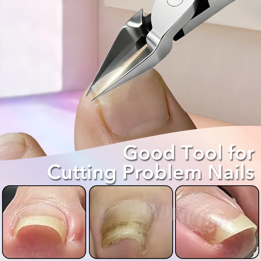 1 個ラインストーンリムーバーニッパーステンレス鋼爪切りネイルアートはさみ陥入厚い爪切りマニキュアツール