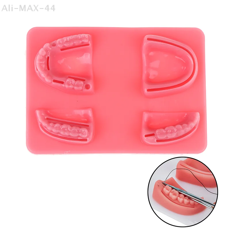 Silicone Dental Gum Skin Suture Model Surgical Practice Medical Skin Suture Pad Lab Training Kit for Periodontitis