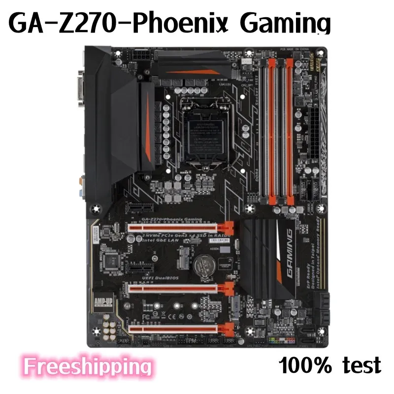 

For Gigabyte GA-Z270-Phoenix Gaming Motherboard 64GB HDMI M.2 LGA 1151 DDR4 ATX Z270 Mainboard 100% Tested Fully Work