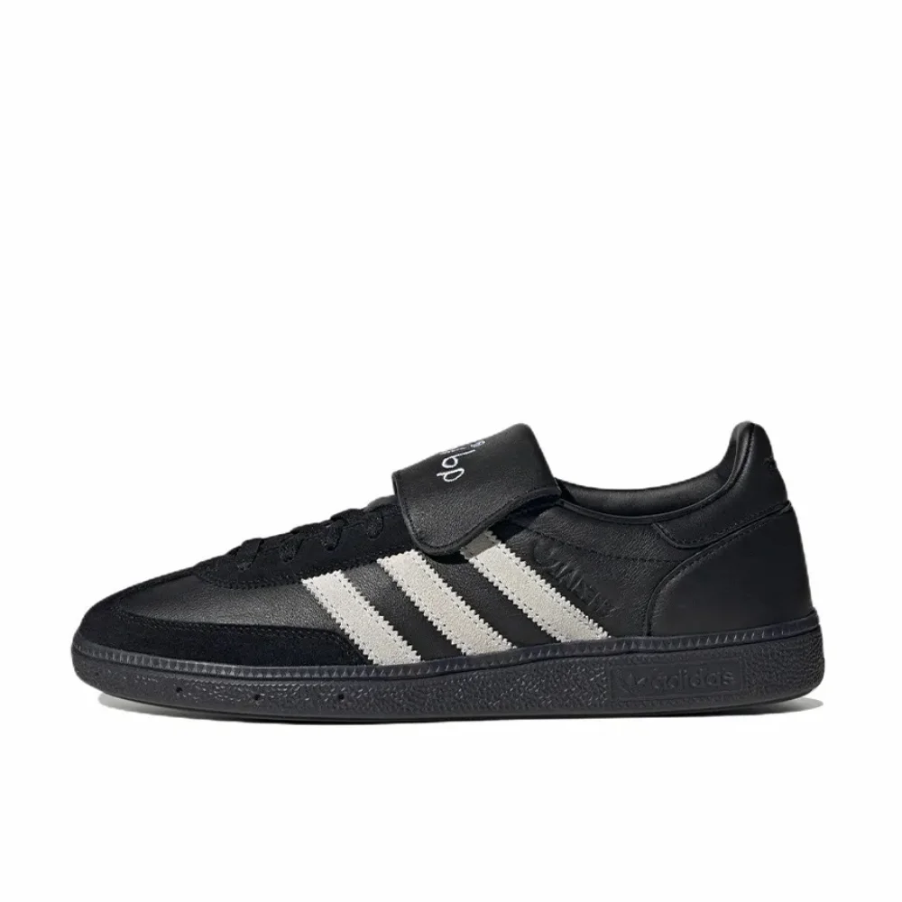 Adidas Black Handball Spzl Men's and Women's Comfortable and versatile low-top board shoes Non-slip wear-resistant lightweight