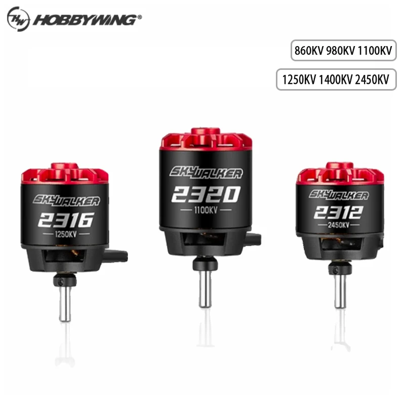 Hobbywing SkyWalker 2312SL&2212 2316SL&2216 2320SL&2220 Brushless Motor 980KV 1100KV 1250KV 1400KV 2450KV For RC FPV Airplane