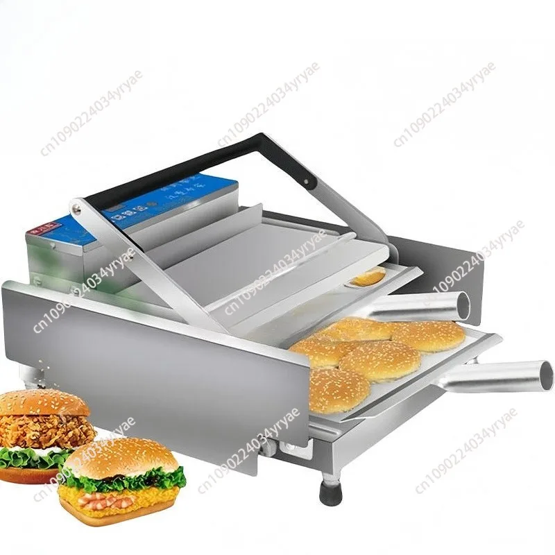 Commercial Automatic Waffle And Sandwich Maker, Hot Dog Toaster, Hamburger Bun Grill Making Machine