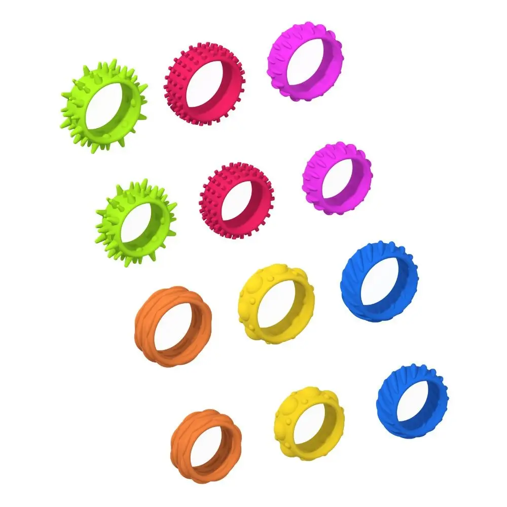 

With Tips Sensory Fidget Rings Enhancing Attention Stretchable Silent Decompressors Rings Silicone Unique Silicone Sensory Ring