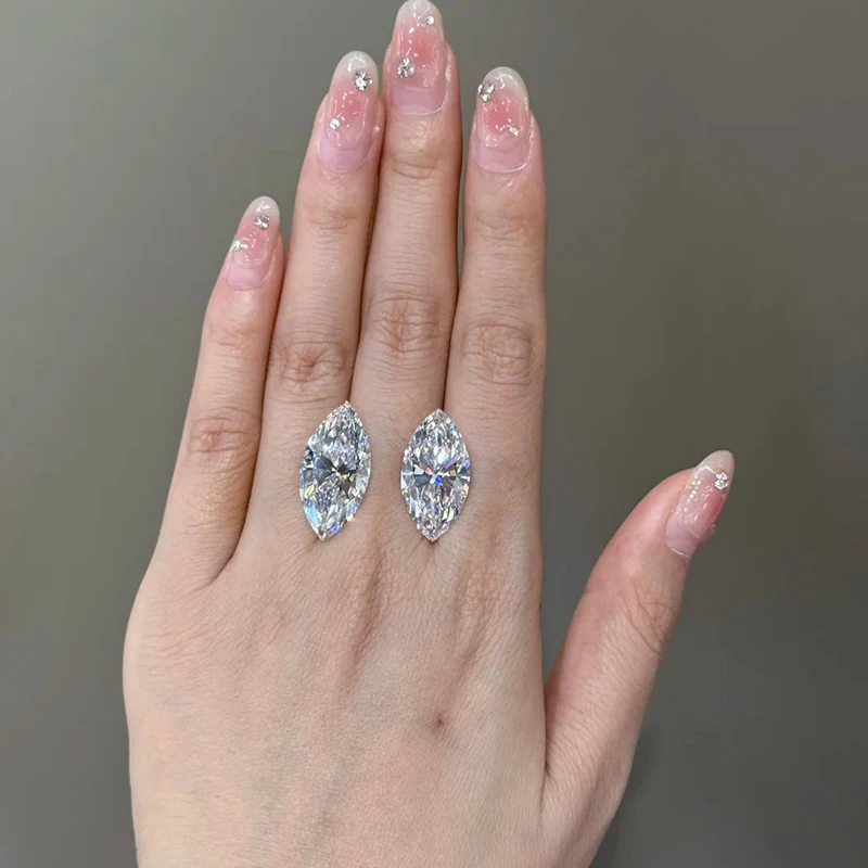 Diamante cultivado en laboratorio de 10.63ct E VS1, forma de marquesa