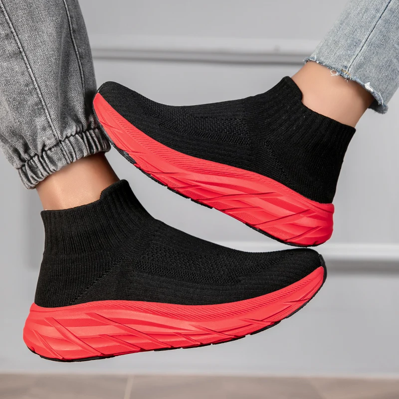 Loafers Sneakers Men Elevator Shoes Height Mesh Fashion Sports Plus Size 36-45