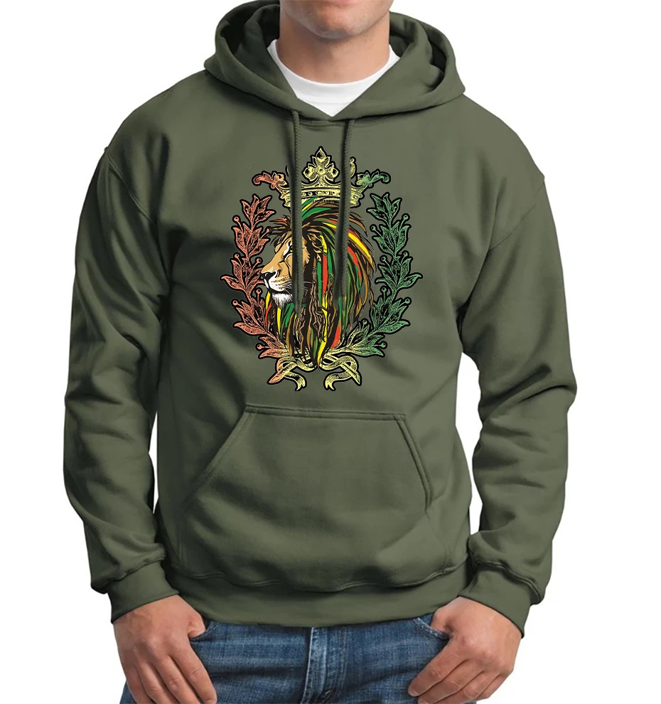 

Africa Rasta Lion Hoodies & Sweatshirts Reggae Dreadlocks Coulor Rastafari Hoodie Hip Hop Streetwear Harajuku Sweatshirt Hooded