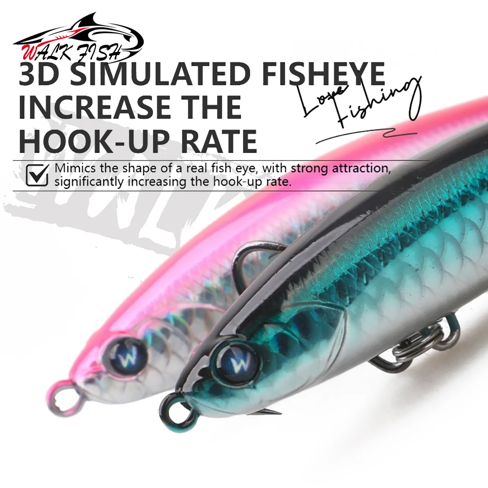WALK FISH 1PCS 12g-28g Sinking Long Cast Pencil Hard Lure Casting Stickbait Wobbles Saltwater Sea Bass Trout Pike Fishing Tools view 5