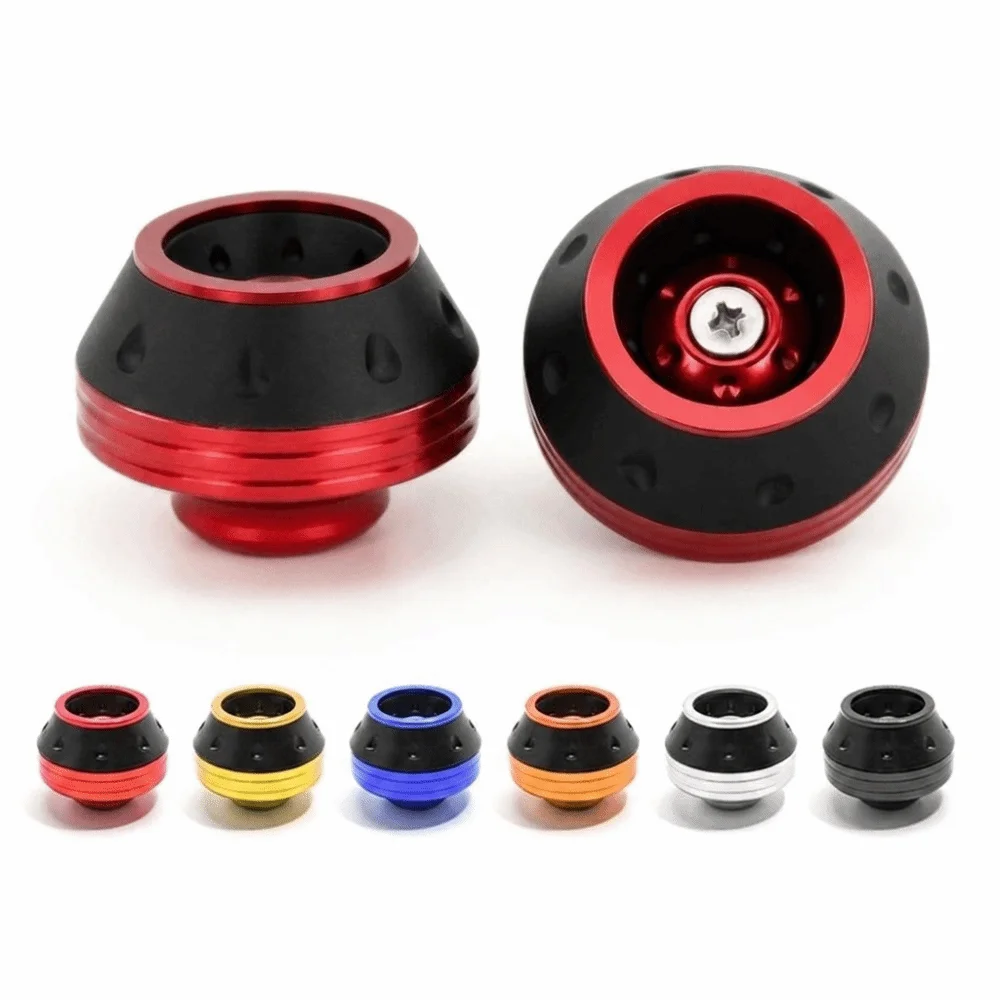 Image of 2Pcs Aluminium Legierung Anti Crash Protector Elektrische Roller Zubehör Schutz Pads Slider Tassen Stoßdämpfung Dekoration