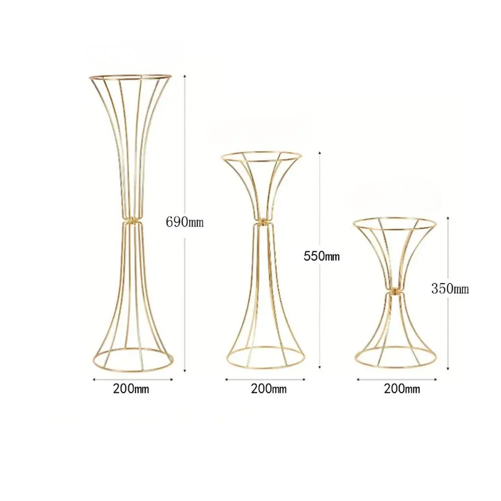 Metall-Sanduhr-Blumenhalter, Schmiedeeisen-Tischdekoration, Eventdekoration, elegantes Design für Empfang, Eingangsbereich – Detail 1