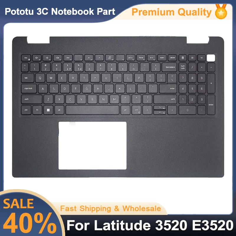 

Оригинальная новая американская клавиатура для ноутбука Latitude 3520 E3520, упор для рук, верхний корпус, сменная крышка клавиатуры, черный 0DJP76