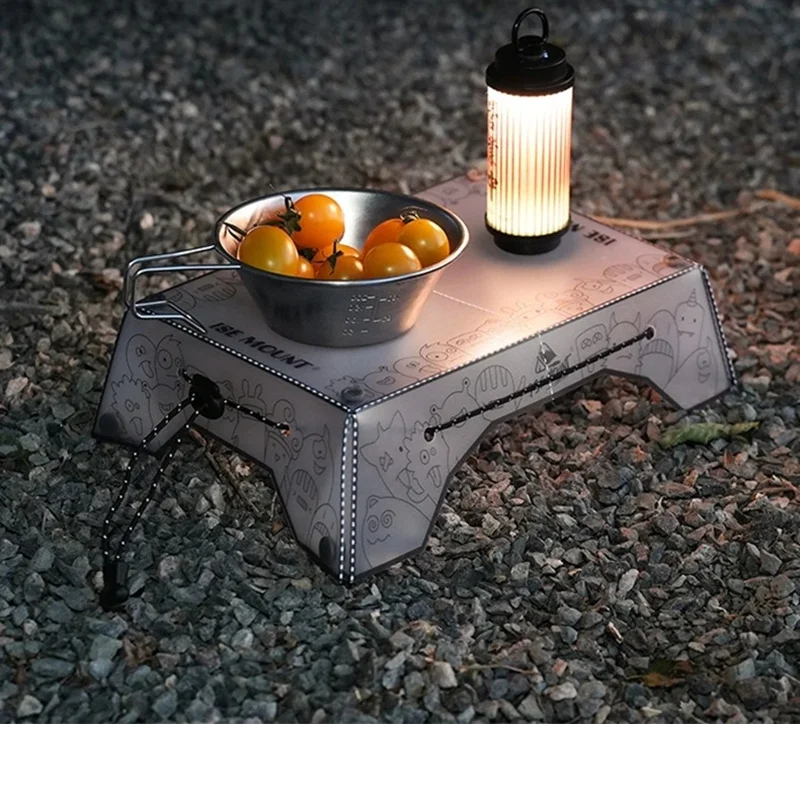 

Outdoor PP Board Folding Table With Extremely Strong Load-bearing Capacity Ultralight Folding Mini Table For Camping Equipment