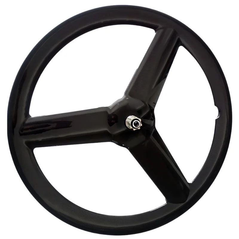 QORA TT 3 Spoke Disc Brake Wheels 700c Clincher&Tubular Carbon Rims Ratchet System Center Lock Hub